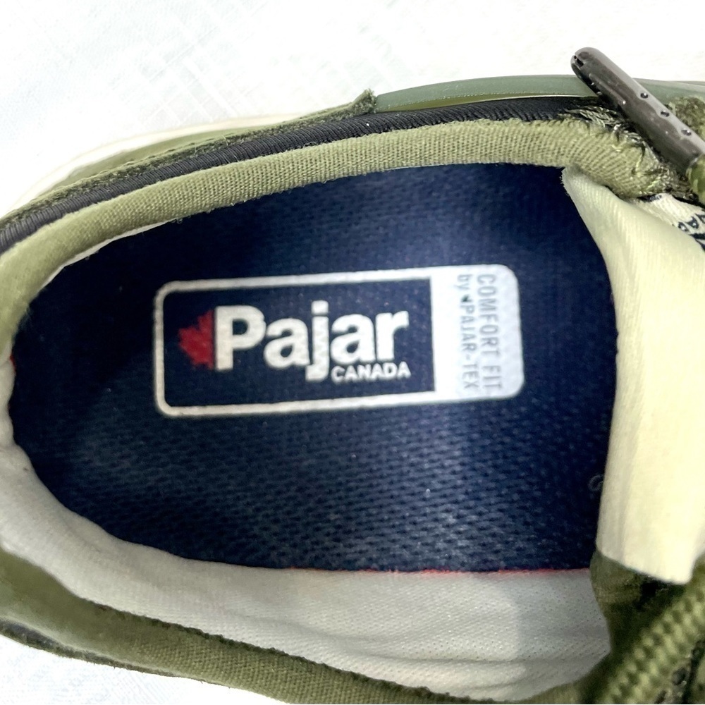 Pajar Canada Yano F Athletic Army Green Sneakers Size 8-8.5 Europe 39 - Picture 4 of 8